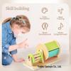 Montessori Wooden Weaving Drum: Baby Sensory Toy for Hand-Eye Coordination and Color Recognition