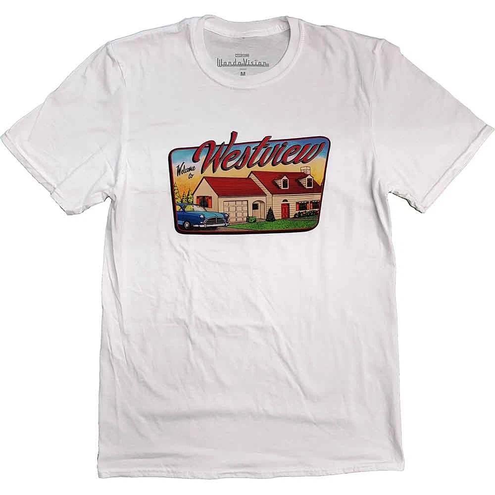 Marvel Comics Wandavision Westview Official Tee T-Shirt Mens S