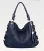 Women's Bag New European and American Fashion Popular Women's Style, Trendy Single Shoulder Fringed Splicing Soft Leather Portable Messenger Bag