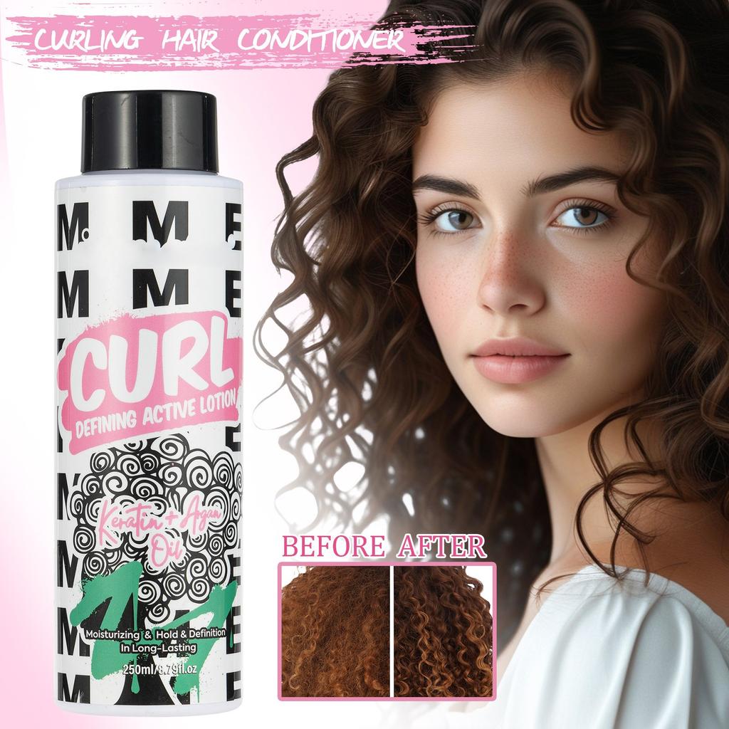 Crème coiffante pour boucles, après-shampoing hydratant et souple, réduit les frisottis, 250 ml