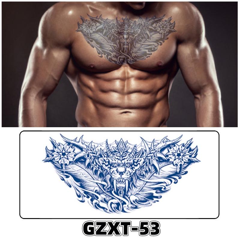 Waterproof Herbal Semi-Permanent Flower & Wings Sleeve Tattoo Sticker