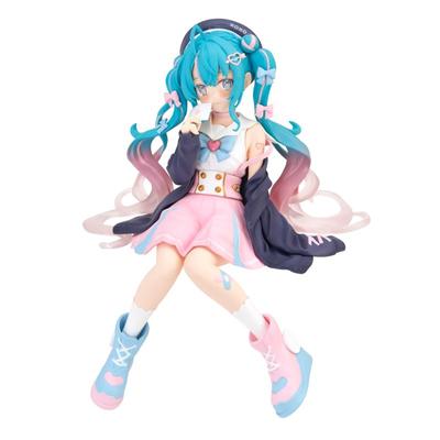 14CM Virtual Idol Sänger Hatsune Miku Anime Figur Zweidimensionale Schöne Mädchen Action-figuren Kawaii Nudel Stopper Modell Spielzeug