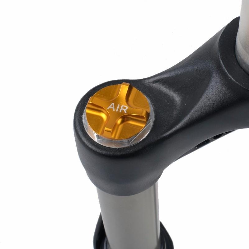 ZTTO CNC Air Gas Fork Cap - MTB Bicycle Suspension Fork Valve Cover Protector with Star Nut