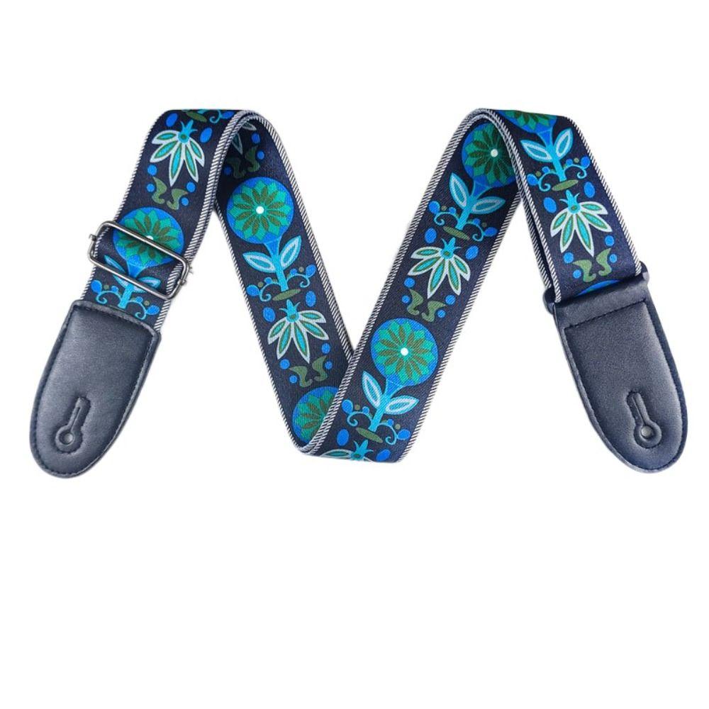 Ethnic Style Guitar Strap Adjustable Electric Guitar Belts Guitar Belts  Guitar Accessories