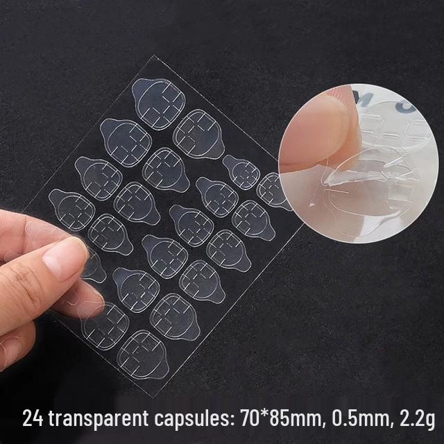 

Носимый двусторонний желеобразный клей Прозрачный клей для ногтей - Водостойкий и съемный