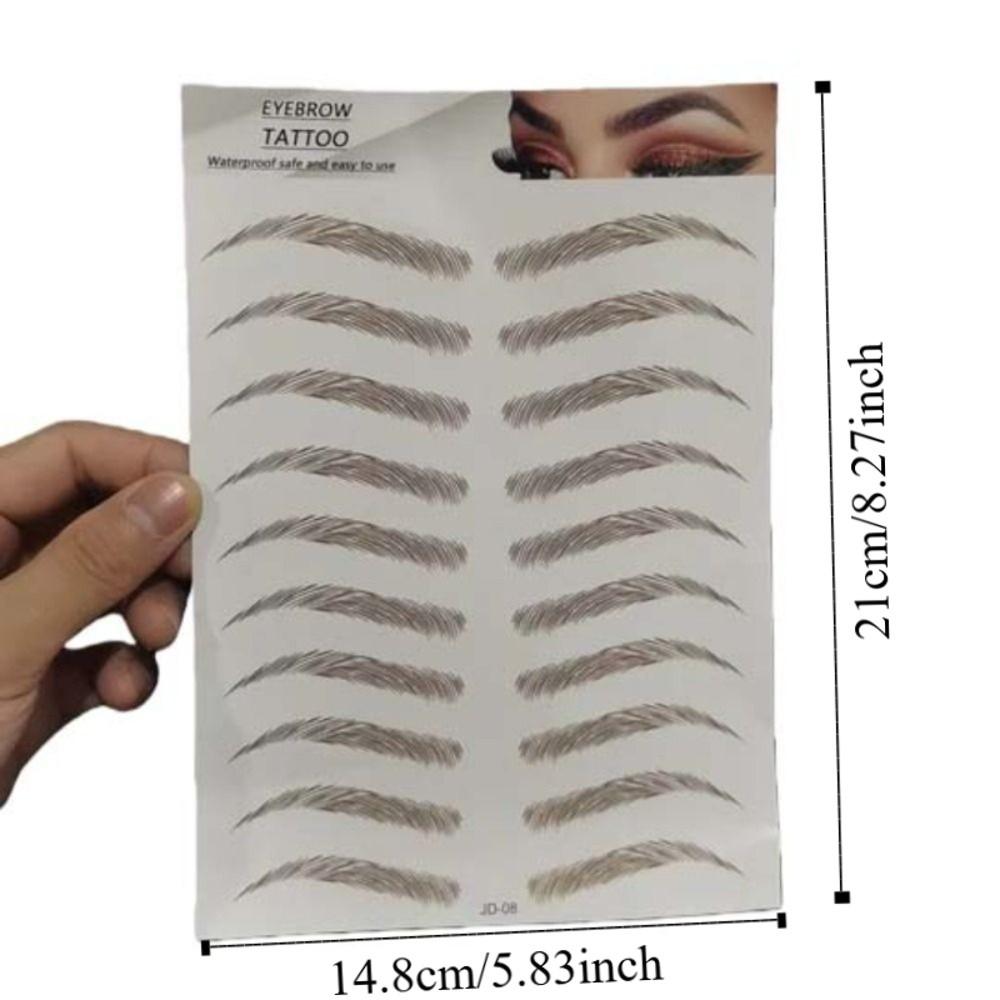 Cosmetic Waterproof Semi-Permanent Makeup Tools Eyebrow Tattoo False Eyebrows Eyebrow Sticker