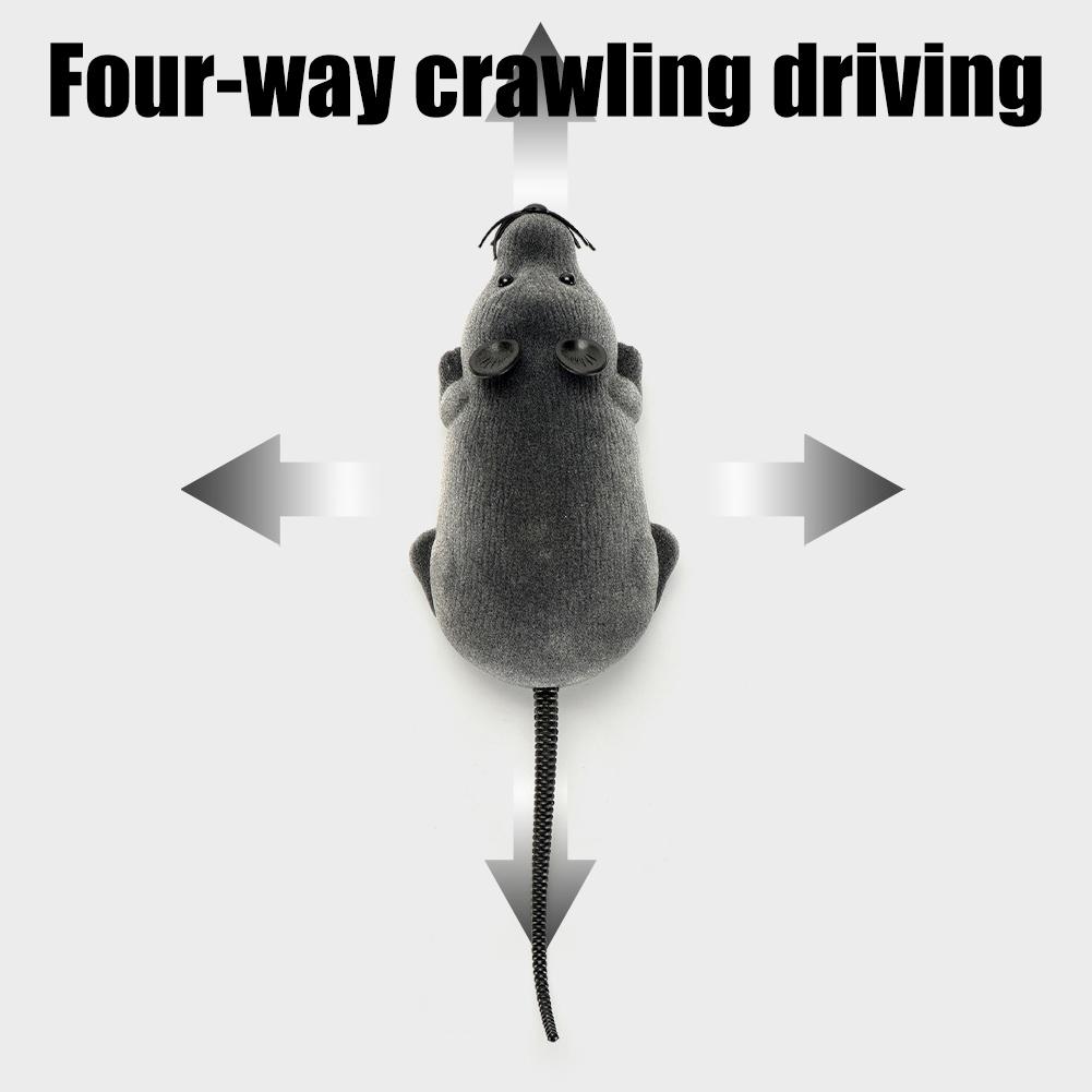 Electronic Cat Toy Convenient And Portable Interactive Play For Pets Realistic Appearance RC  Simulation Mouse Teasing Cats Dogs