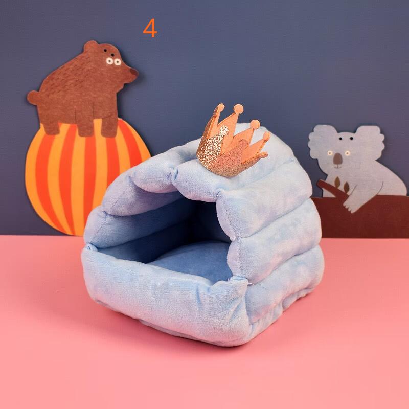 Cuib pentru animale de companie de Crăciun Casă de hamster cald de pluș Cuib de animale mici Porcușor de Guineea Veveriță Soareci Sobolan Pat de dormit Drăguț Cuib cald