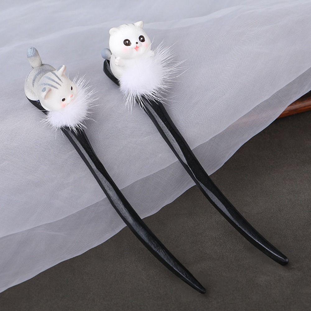 Hairstyle Design Tool Wooden Hairpin Hanfu Hair Sticks Chinese Style Headwear Ancient Style Hairpin