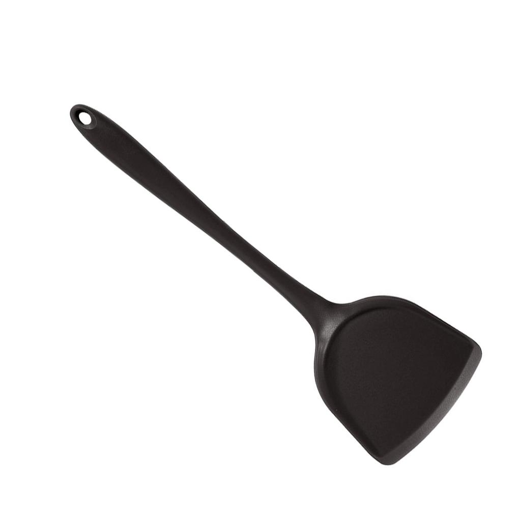 Silikon Spatula Isıya Dayanıklı Yapışmaz Mutfak Pişirme Spatulası Rahat Saplı Tencere