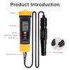 2025Neues Professionelles Digitales LCD-Display Bluetooth Gelöstes Sauerstoffmessgerät Wasserqualitätstester 0,0‑20,0mg/L 0°C-50C° Temperaturmessgerät