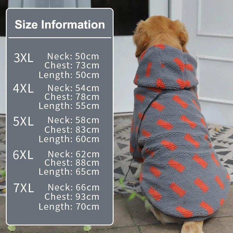 3XL-7XL haine groase de iarnă pentru câini mari Jachetă din lână de miel pentru câini de talie medie, haină rezistentă la vânt Accesorii pentru animale de companie