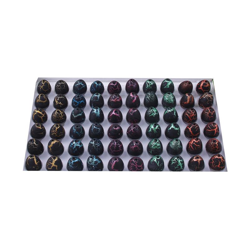 60 Pcs/Box Colorful Magic Hatching Grow Dinosaur Eggs Soak Water To Become Large Expansion Creative Funny Toys for Kids Gift