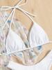 European & American Bikini Three-Piece Set: Mesh Sun Protection Cover-up with Nine-Sleeve & Sexy Bikini (2026)
