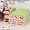 Aesthetic Multifunctional Divided Drawer Desktop Pen Holder Storage Organizer For Girls