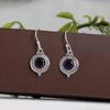 Faceted Amethyst Silver Earring, 925 Sterling Silver Handmade Jewelry, February Birthstone Earring, Silver Earring, Women Jewelry
