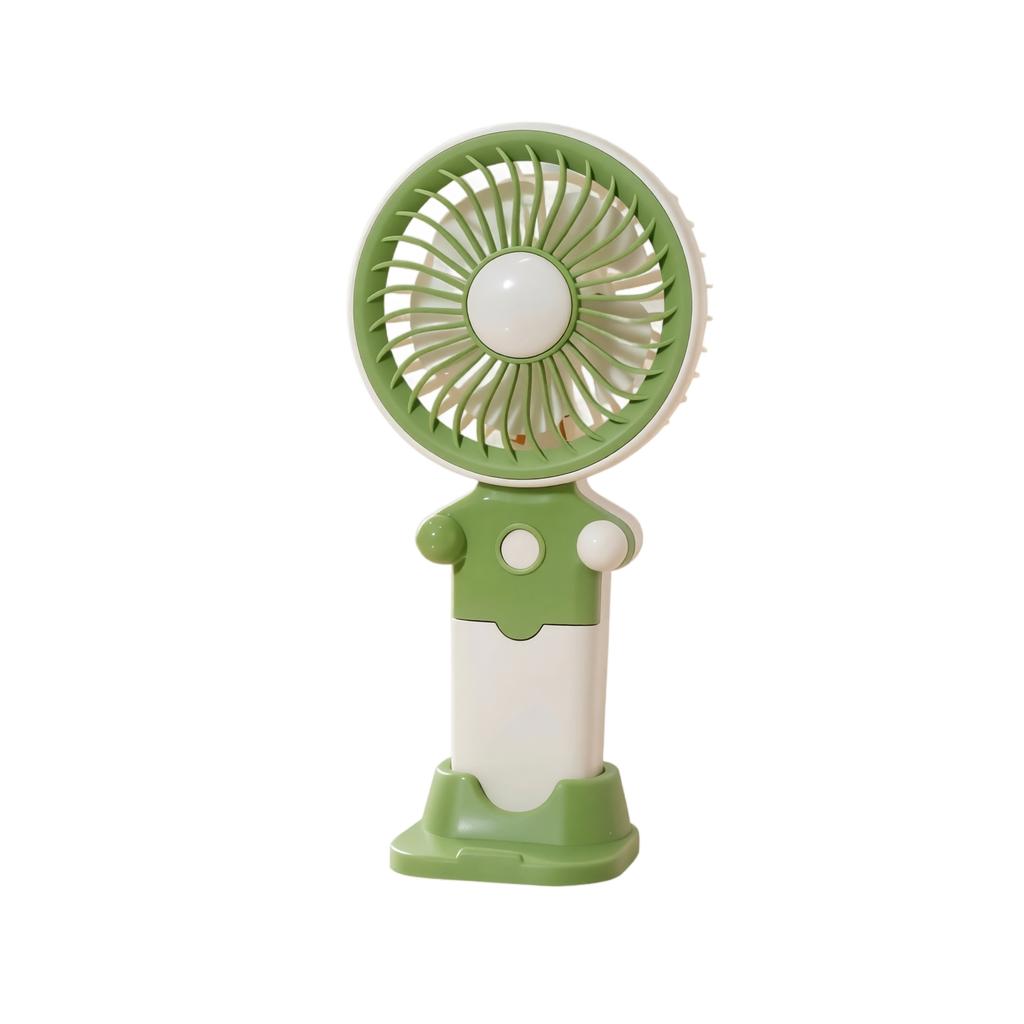 Portable Handheld Fan Rechargeable with USB Type-C Charging Three Speed Settings Adjustable for Dormitory and Travel Use Compact Design