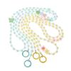 1.2M Crossbody Long Colorful  Beaded Mobile Phone Hanging Chain Mobile Phone Case Lanyard Travel Climbing Rope For Phone