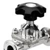 Jucheng 316L Stainless Steel Diaphragm Sampling Valve with Sampling Port