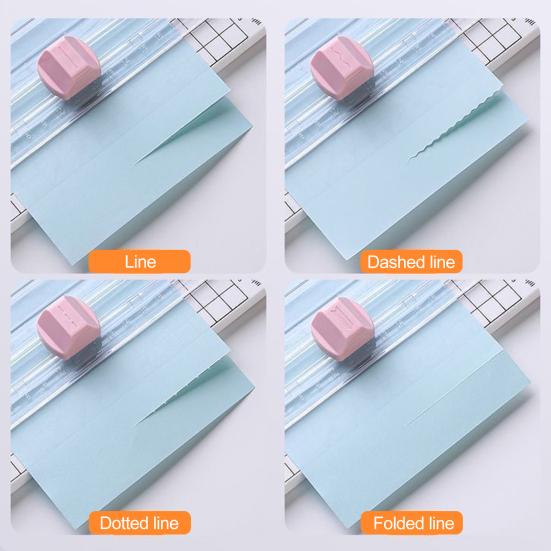 4-in-1 Portable Paper Cutters Manual Paper Trimmer Press-Type Cutting Machine Precision Paper Cutting Tools for Scrapbooking & DIY Project