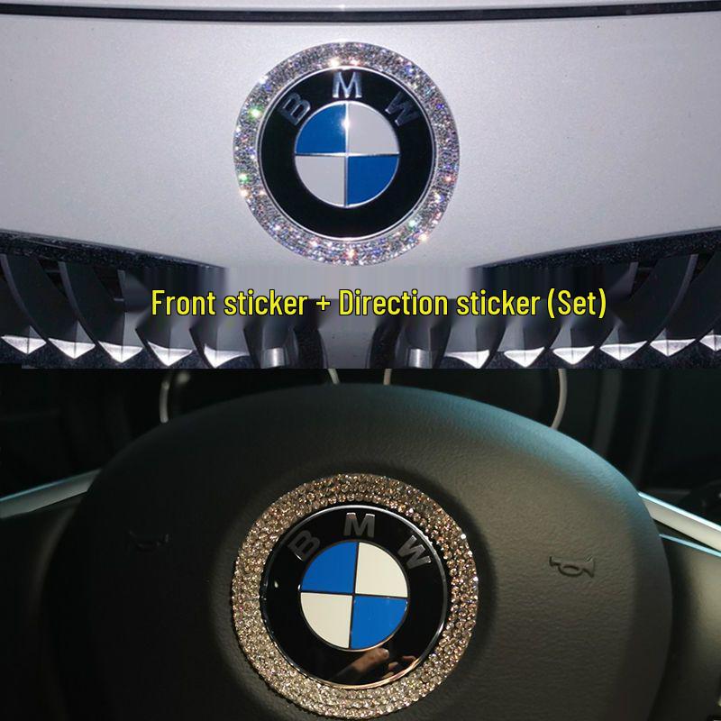 Autoaufkleber mit Kristall-Diamant-Logo für BMW 1er/3er/5er Reihe, X1/X2/X3/X5
