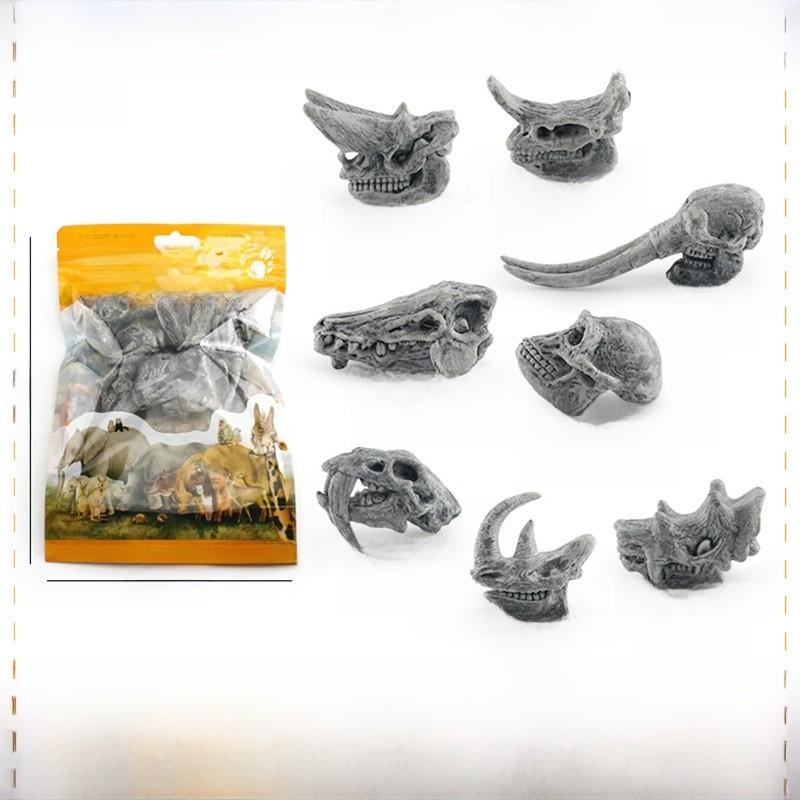 Prehistoric Mammal Skull Model With Pvc Material For Educational Museum Display And Collectors