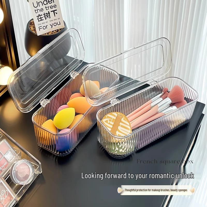 Acrylic Transparent Storage Box for Cosmetics, Makeup Brushes, and Pens