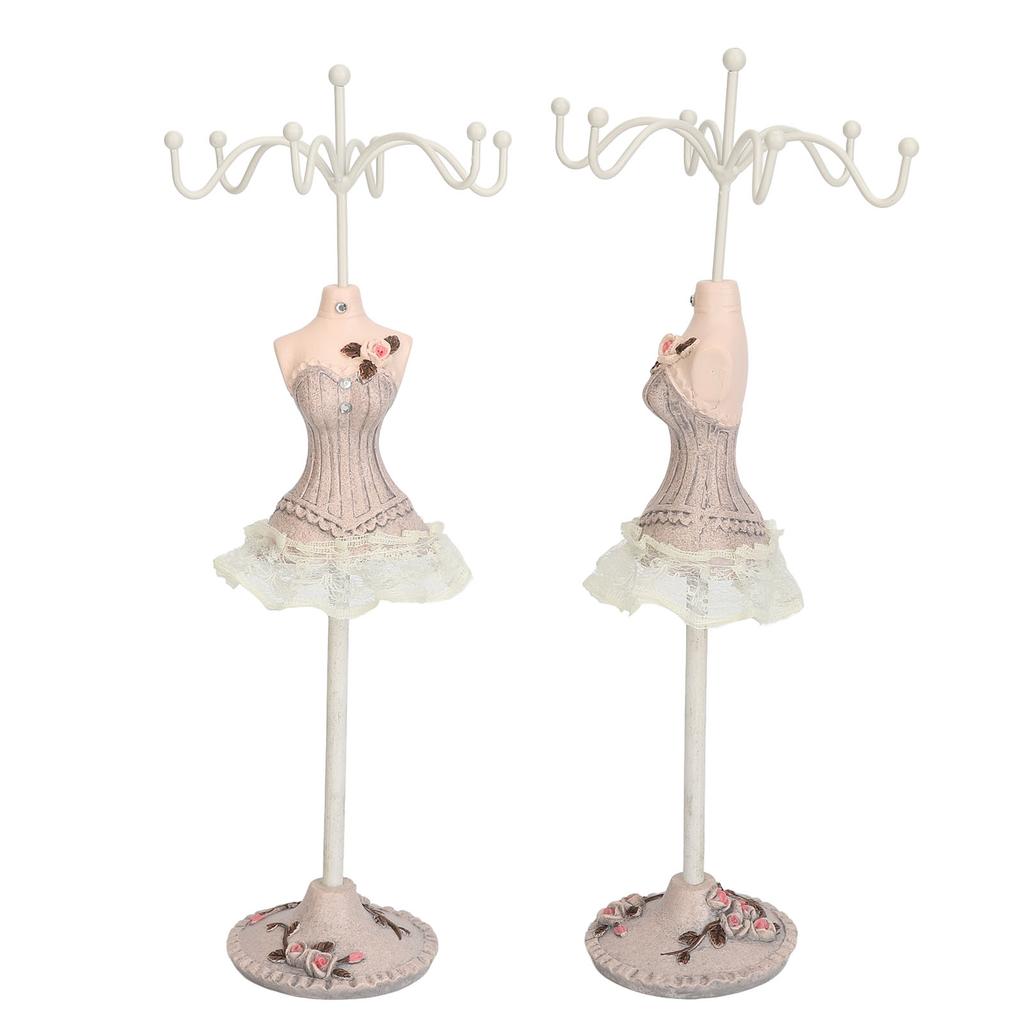 Mannequin Dress Jewelry Display Stand Model Dress Earrings Necklace Jewelry   Decorative Jewelry Doll Holder