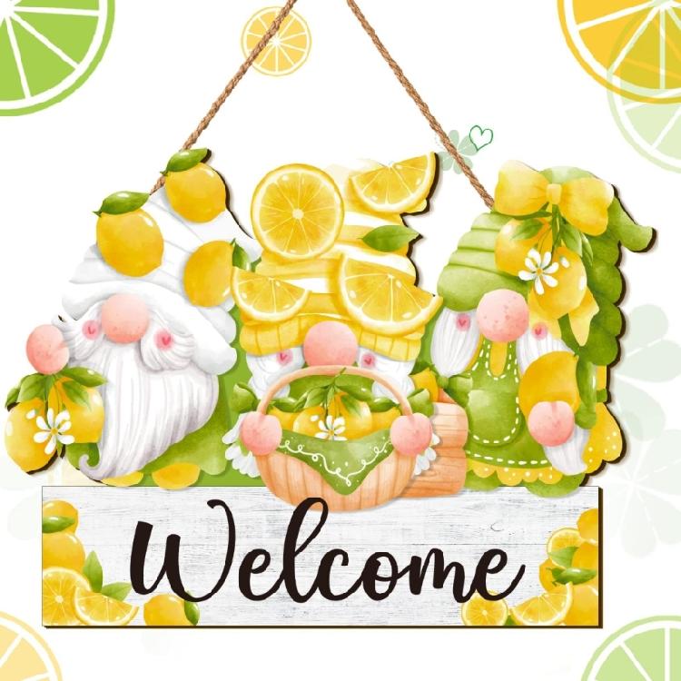 Decorative Welcome Spring Hangings Sign Handmade Woods Door Decorations
