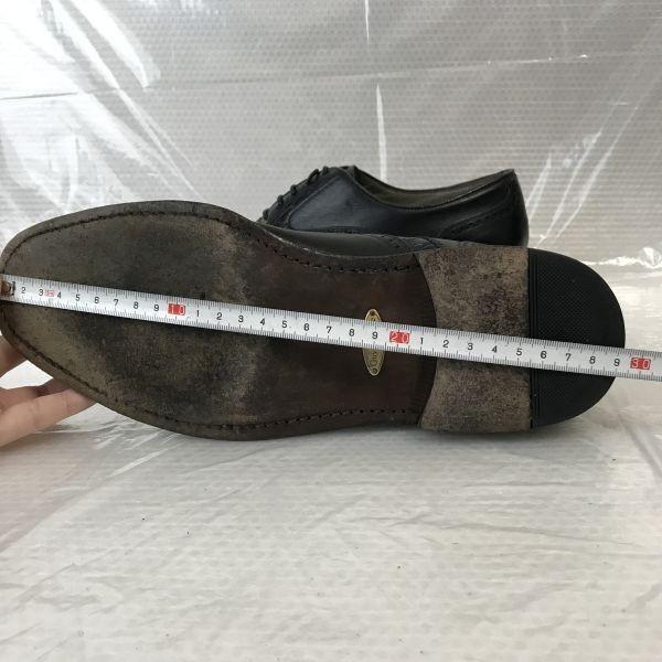 Guy laroche/Goodyear Welt Leather Straight Tip Shoes/26.0E/Black/BLACK/Closed Lacing All-Leather Dress Shoes(USED)