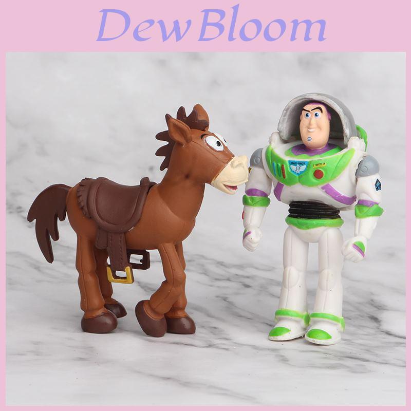 Toy Story 4 Woody Lightyear Rex Ursuleț Extraterestru 7 Bucăți Figurină de Acțiune Topper pentru Tort Jucării Vibrante Și Detaliate Pvc Colecționabile