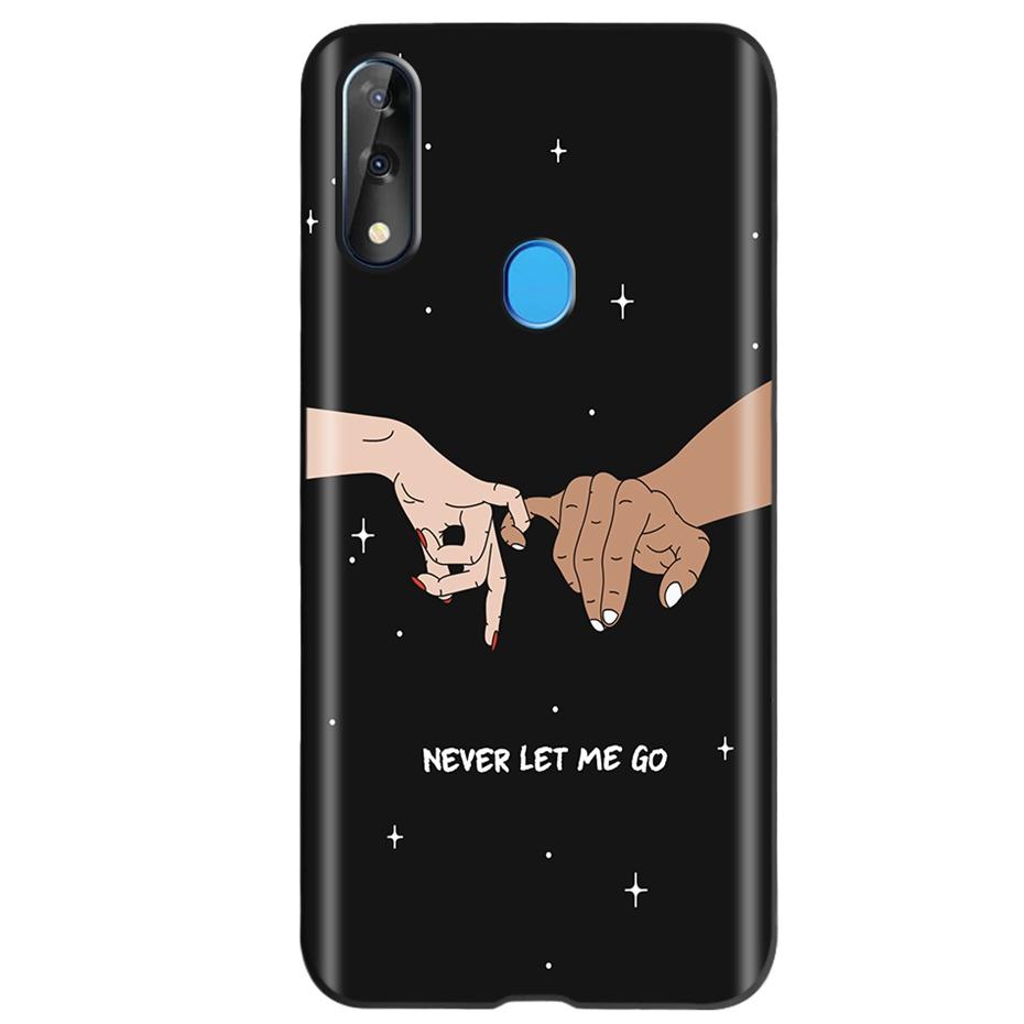 Etui do ZTE Blade V10 Modny Wzór Kwiatowy Serce Etui na Telefon do ZTE Blade V10 Vita V 10 Czarne Silikonowe Miękkie TPU Zderzak
