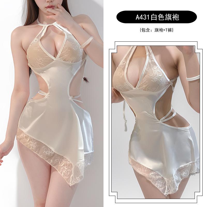 Sexy Sex, Neck-hanging Water Drop Milk, Home Flirting, Temptation, Waist and Thin Cheongsam