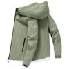 Jacket Men's Jacket Spring and Autumn New Simple Casual Versatile Slim Trend Tooling Hooded Jacket