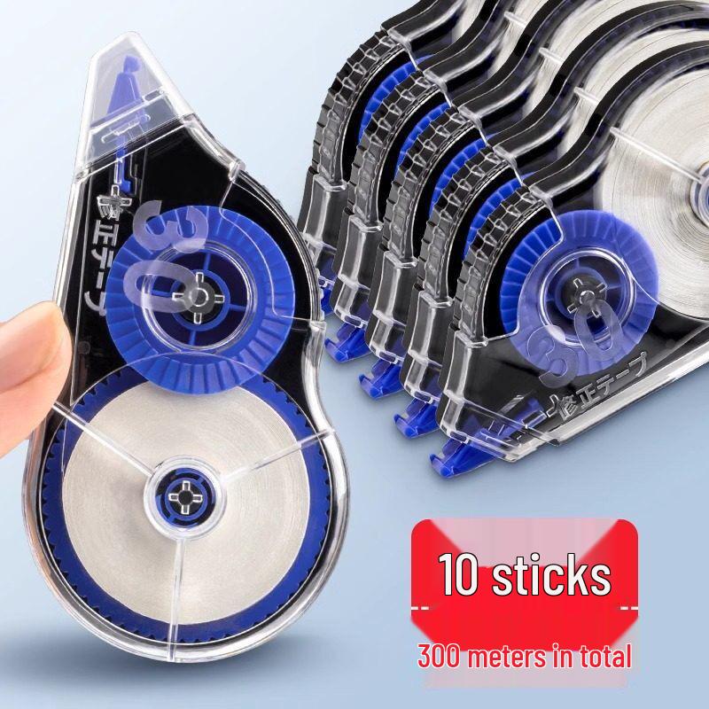 Correction Tape for Students, Drop-Proof, 30m, Large Capacity, Economical, Seamless, Smooth, Silent White-out.