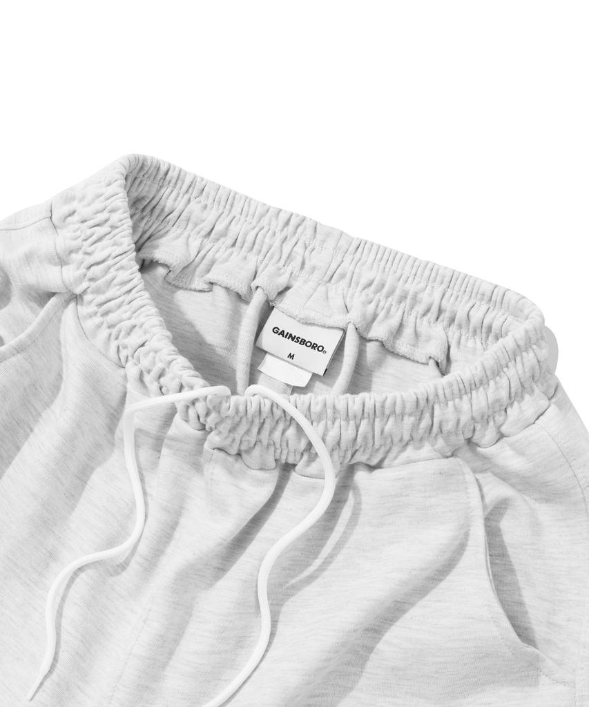 GAINSBORO Utility Cargo String Pants_White Melange