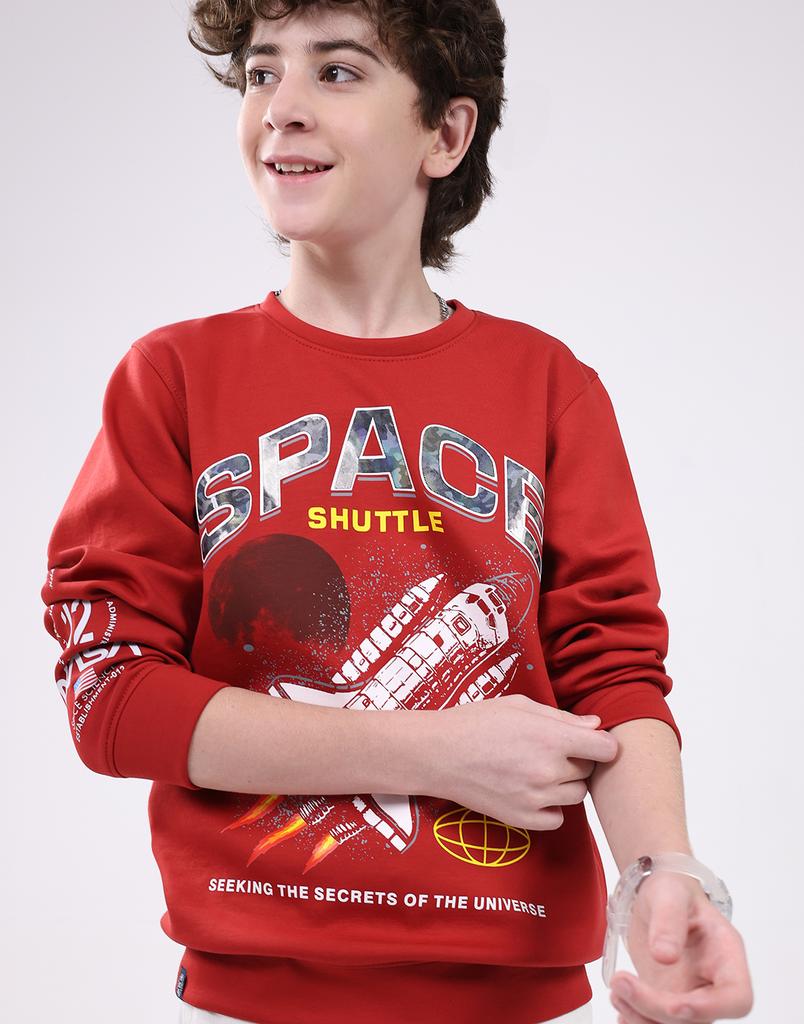 Monte Carlo Boy's Round Neck Full Sleeve Sweatshirt