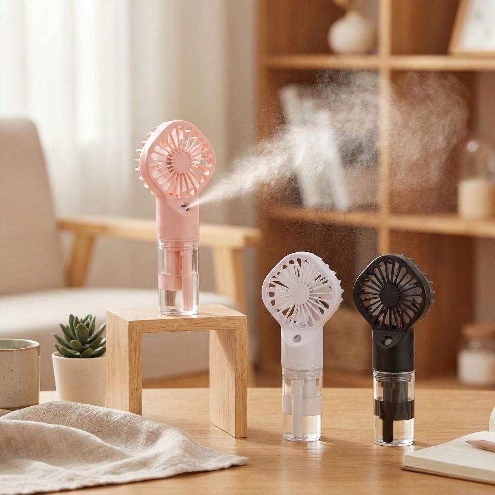 Portable Handheld Misting Fan Colorful Mini Cooling Fans Small Personal Cooling Fans  Summer