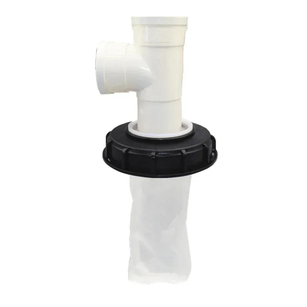 1PCS IBC Ton Pail Accessories Ton Pail Plastic With Filter Ton Pail Cover DN150 DN225 Black DN150-165MM,Red DN225-245MM