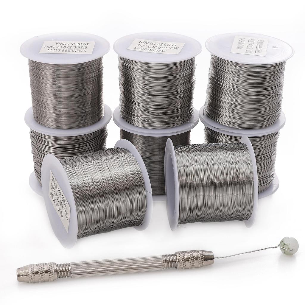 43-380Meter Stainless Steel Cord Beading Wire DIY Craft Making Jewelry Cord String Accessories