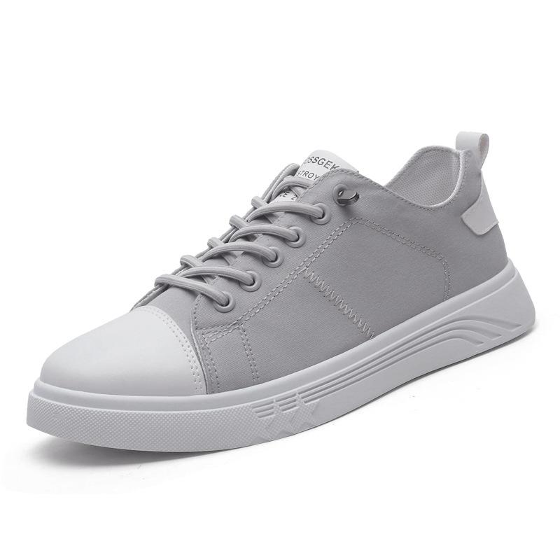 Summer Canvas Shoes Men's Fashion Lightweight Breathable Walking Casual Korean Style Comfortable Shoes