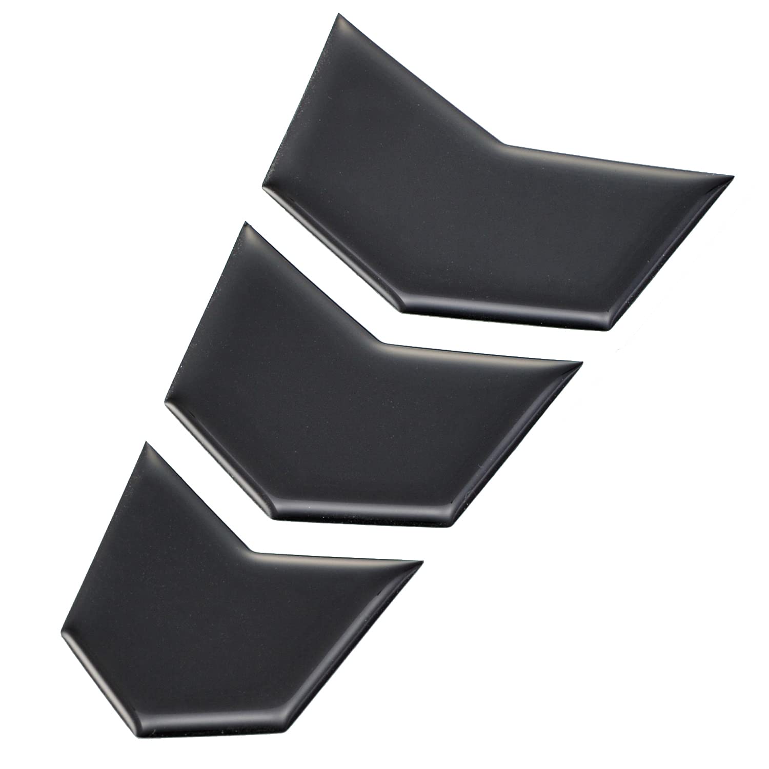 

Daytona Motorcycle Tank Pad Scratch Prevention 94870 Stickers, 3-Piece Set, Small, Black, чорний