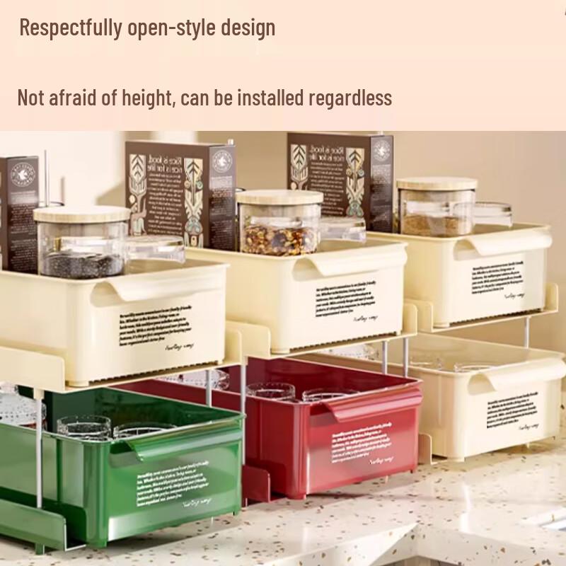 3-Tier Pull-Out Countertop Organizer