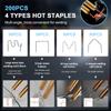 Plastic Welder Plastic Welding Kit with 200PCS Hot Staples Mini Handheld Welding Machine for Car Bumper Plastic Crack Repair