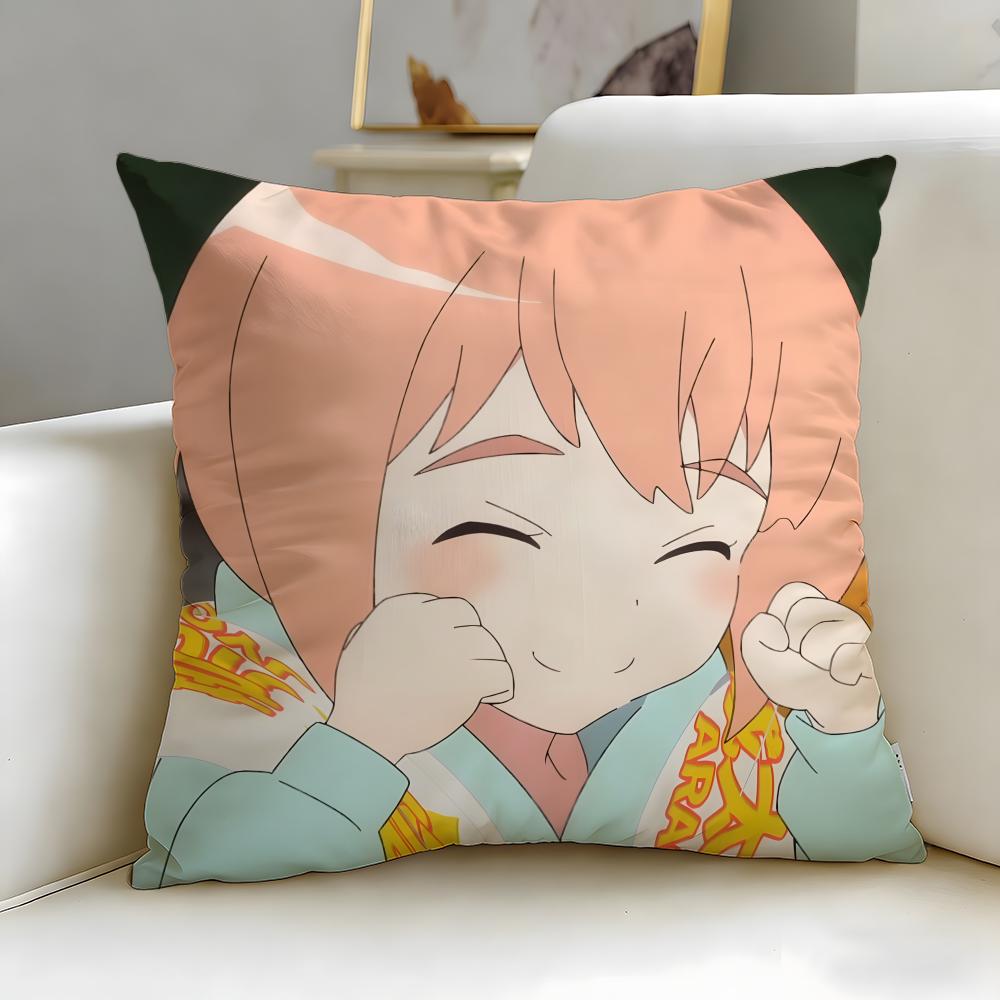 anime Taisou Zamurai Cushion Cover Soft EasyWash Pillow Case Versatile for Couch Bed Travel and Office