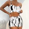 2025 Women's High-Waisted Conservative Bikini Swimsuit