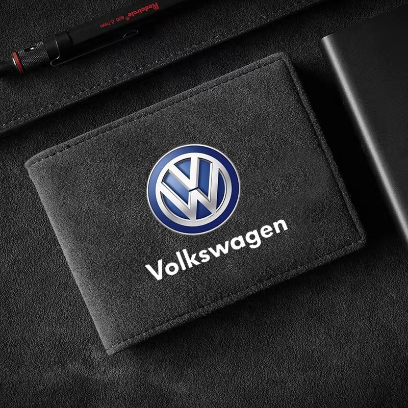 PU Leather Credit Card Case Car Driving Documents Protective Case For Volkswagen Golf-5 6 7 MK6 Jetta Lavida Polo Tiguan Passat B5 B6 B7