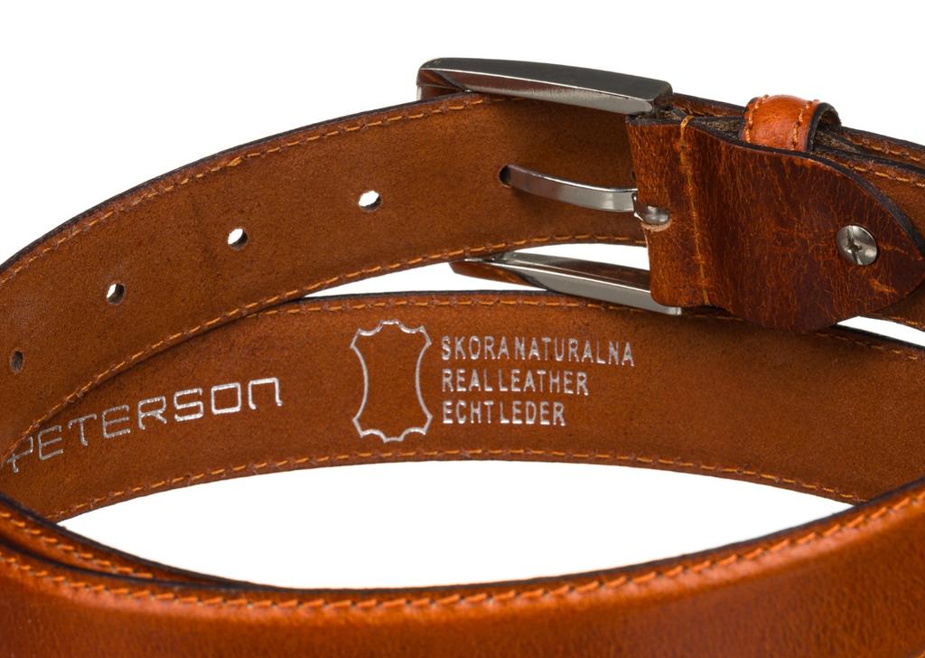 PTN Narrow Leather Belt LTP-CRU-85-9449 Tan