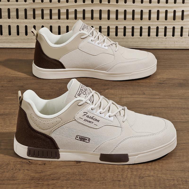 Men's Easy To Clean Casual Shoes, Good Grip, Low Top Lace-up Sneakers