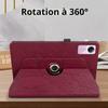 Case for Xiaomi Redmi Pad SE 11 Inches, Red Synthetic Leather Rotating Case with Tree Pattern